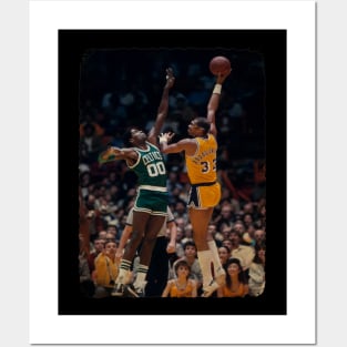 Kareem Abdul Jabbar vs Robert Parish NBA Finals 1985 Posters and Art